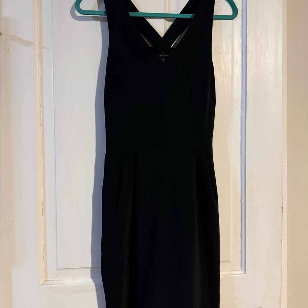 Banana Republic Black Backless Dress